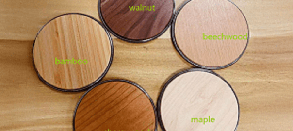 Natural Wood Qi Fast Wireless Charger