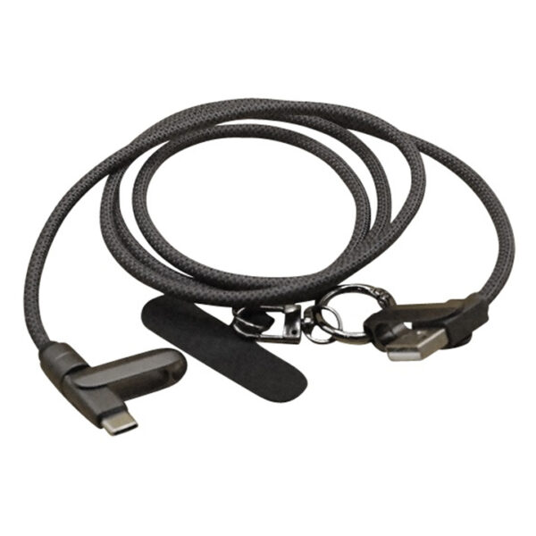 USB A to C Lanyard Charging Braided Cable 1.2M – 66W