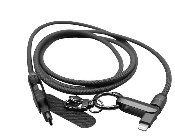 USB C to Lightning Lanyard Charging Braided Cable – 30W