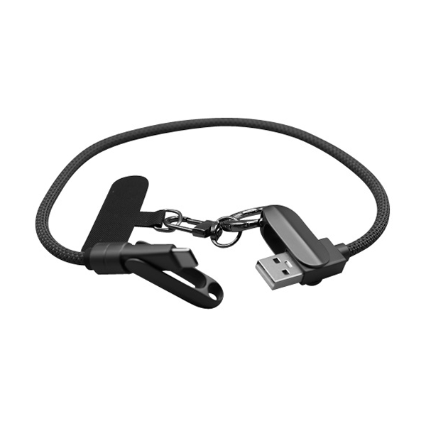 USB A to C Lanyard Charging Braided Cable – 66W - Image 2