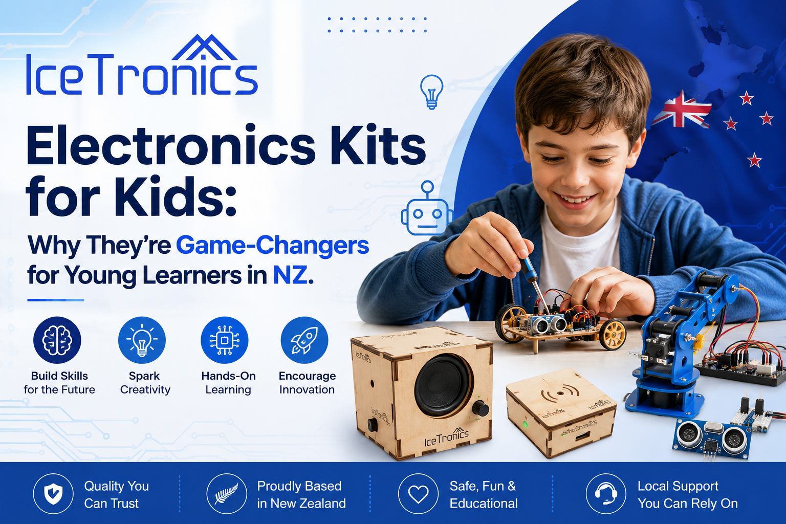 Electronics Kits for Kids: Why They’re Game-Changers for Young Learners in NZ